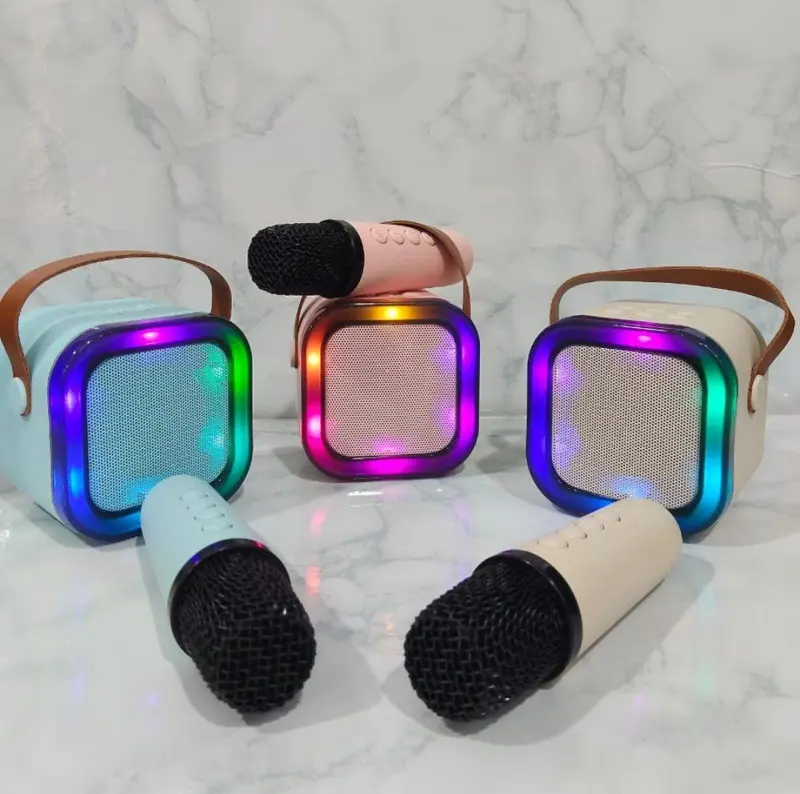 مايك الكاريوكي المتنقل، مع صب بلوتوث مدمج