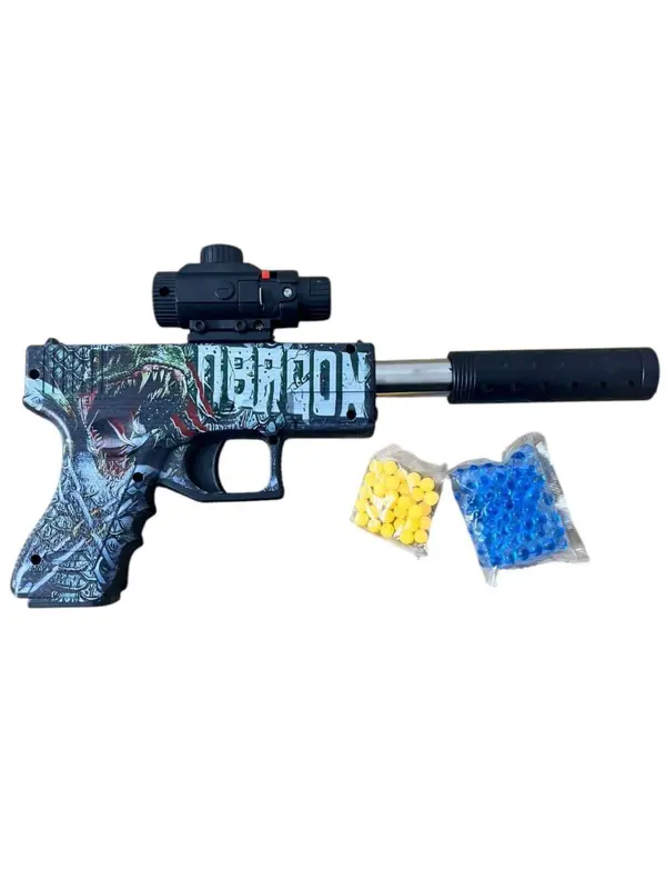 مسدس لعبة بالليزر وخرز الجل، تجربة لعب حماسية وممتعة