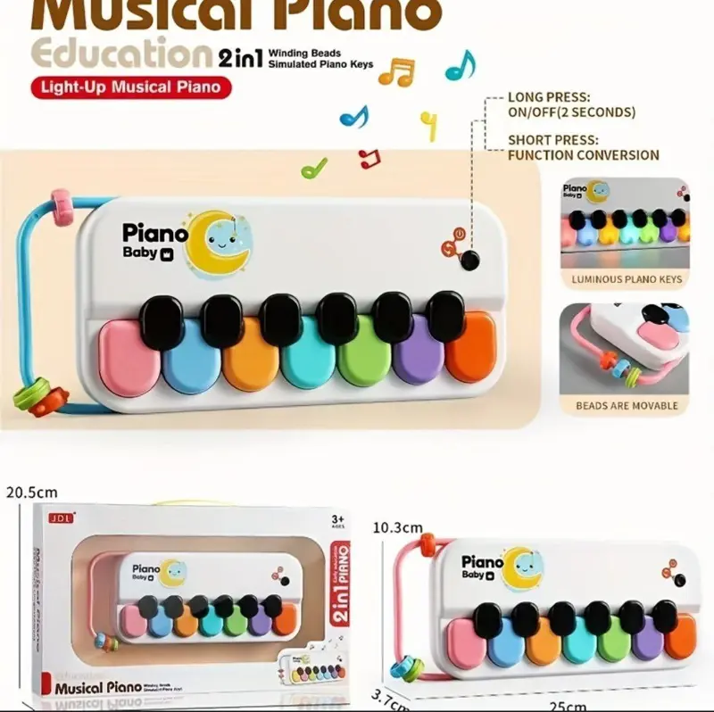 بيانو الأطفال الموسيقي الكبير، مجموعة متكاملة لتنمية المهارات الفنية