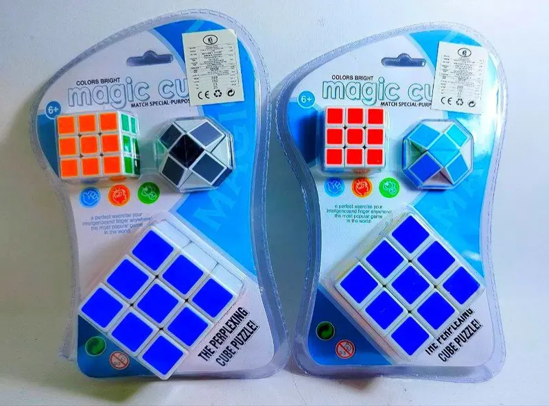 مجموعة مكعبات الذكاء، روبيك 3x1 وروبيك خماسي في عبوة واحدة