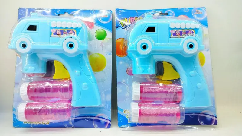 مسدس الفقاعات على شكل عربة آيس كريم، لعبة يدوية لصنع فقاعات كثيفة