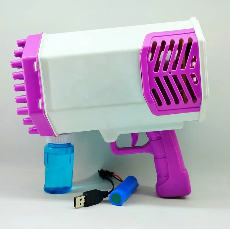 مسدس الفقاعات العملاق القابل للشحن، 69 فتحة لسيل لا ينتهي من المرح