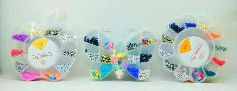 طقم خرز وإكسسوارات، لصنع أساور وحلي يدوية مبدعة