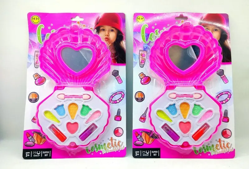 مجموعة مكياج الصدفة، للأميرات الصغيرات بخامات آمنة