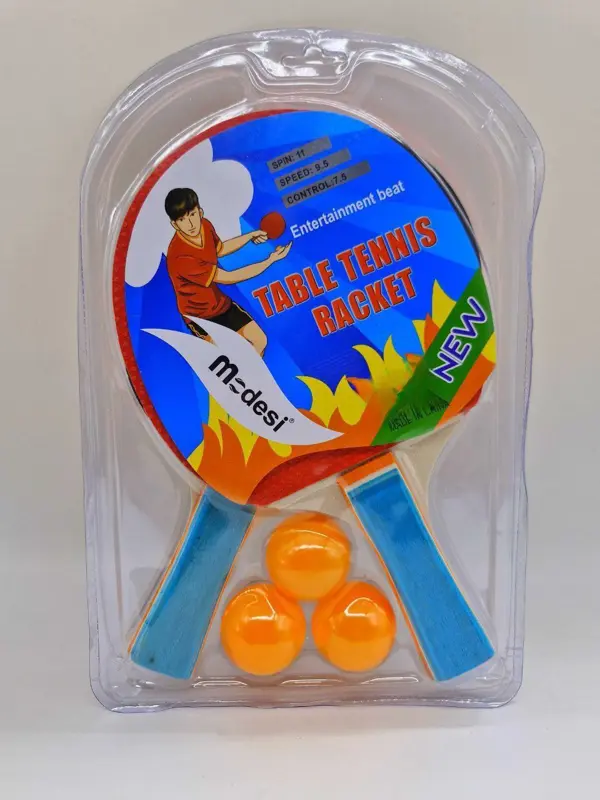 مجموعة تنس الطاولة الاحترافية، مضربان بوزن ثقيل و3 كرات