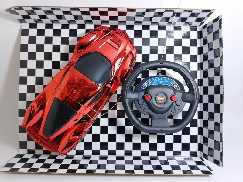 سيارة السباق الفاخرة، بحجم كبير وريموت دركسيون معدني