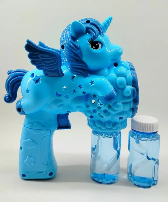 مسدس الفقاعات السحري، بتصميم يونيكورن وأصوات وإضاءة