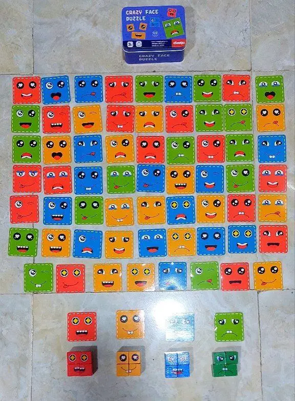 مكعبات الوجوه التعبيرية، تحدي الذكاء والمرح