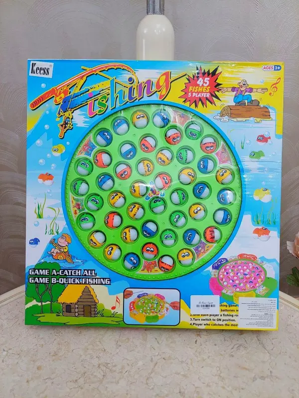 لعبة صيد السمك الدوارة، متعة الصيد والموسيقى