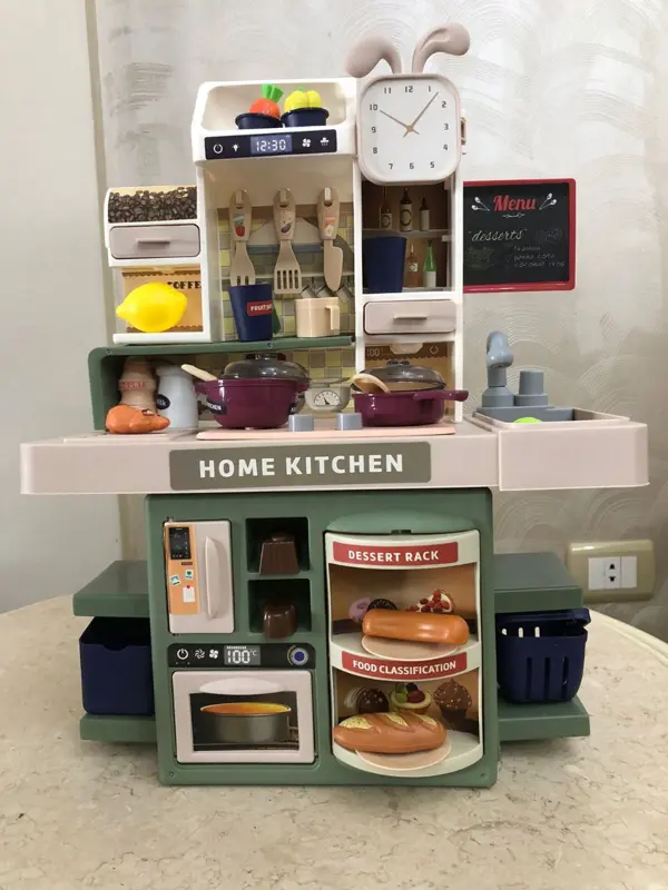 مجموعة مطبخ الأحلام التفاعلية مع اكسسوارات طعام