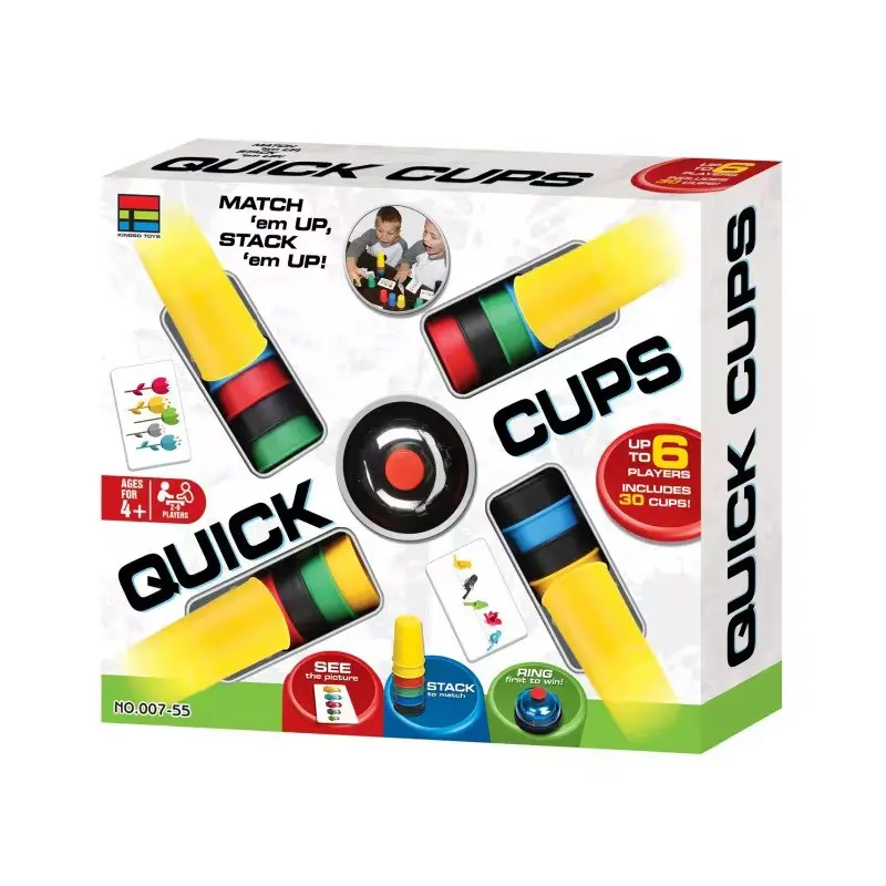 مجموعة الأكواب الملونة للتركيب والتعلم