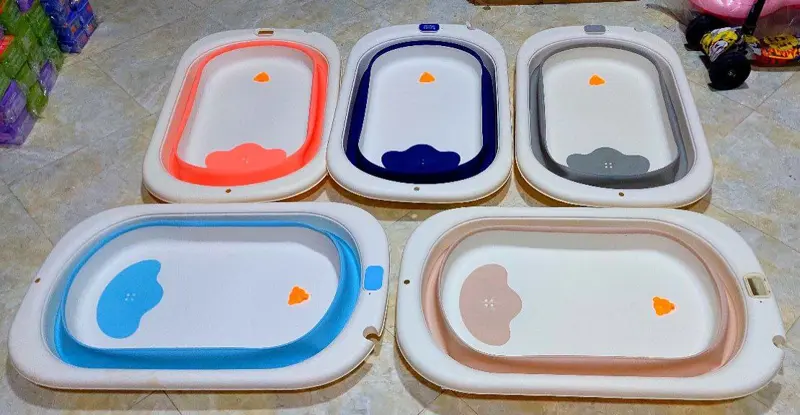 حوض استحمام الأطفال القابل للطي والموفر للمساحة