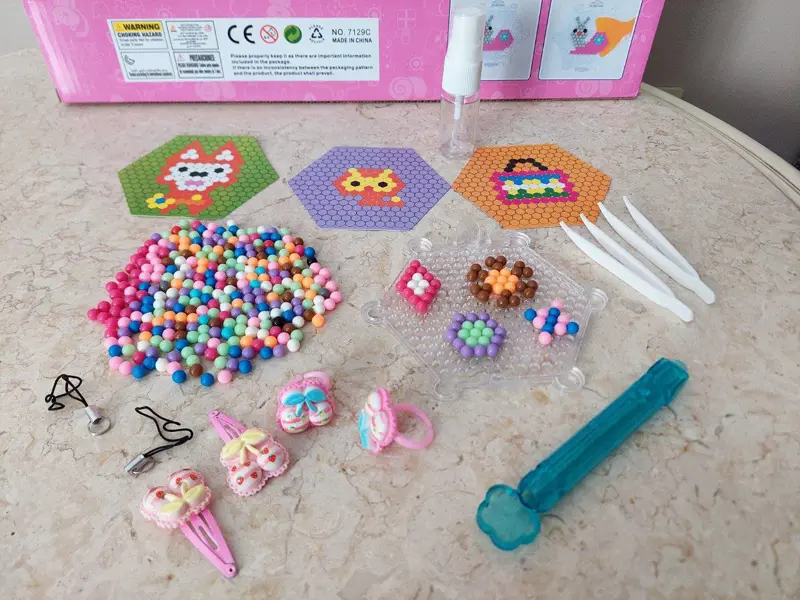 لعبة الخرز المائي لعمل أشكال فنية