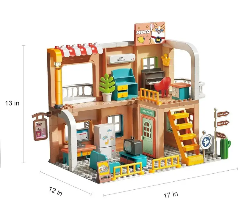 مجموعة مكعبات بناء المنزل الكبيرة