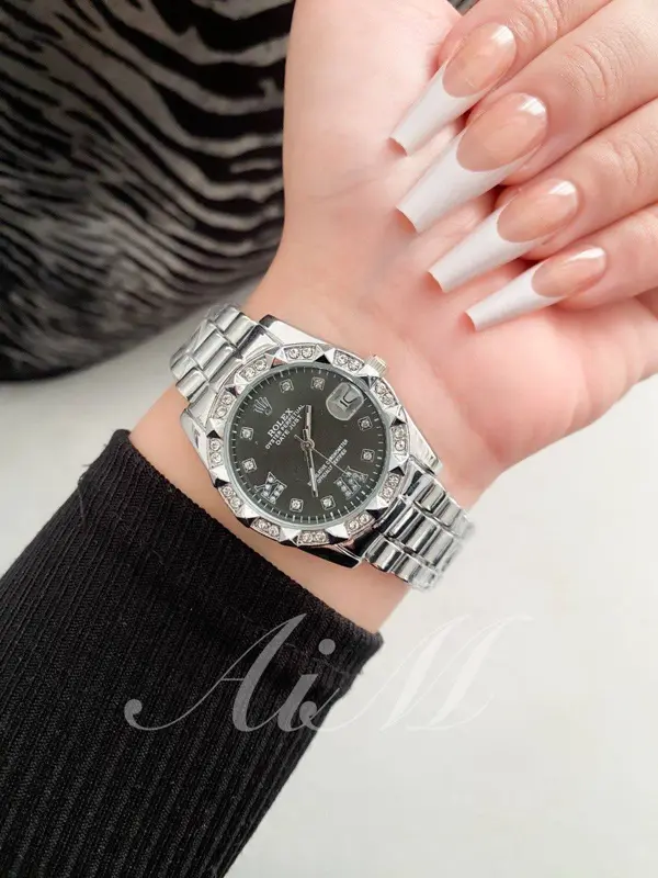 ساعة أنسيال بتصميم روليكس الكلاسيكية النسائية