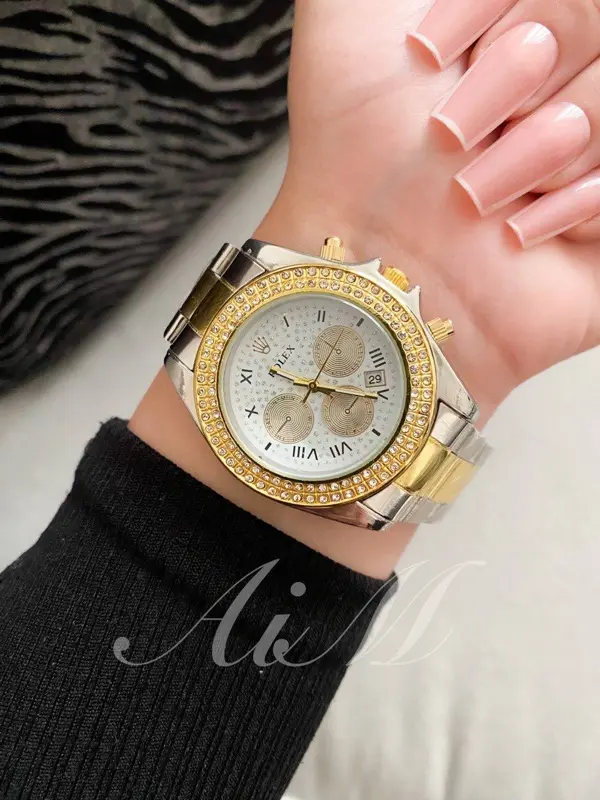 ساعة رولكس أنسيال ذهبية حريمي