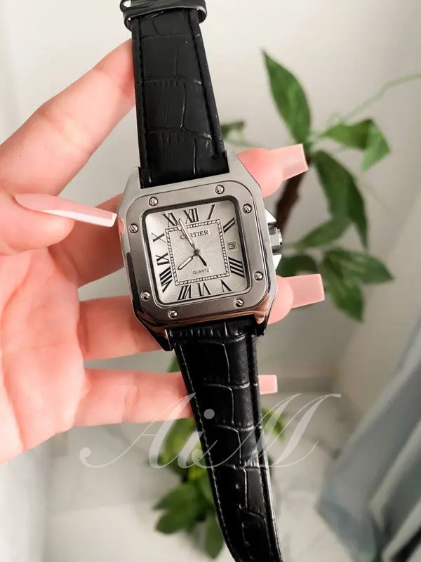 ساعة كارتير كلاسيك تانك ستاندرد جلد رجالي