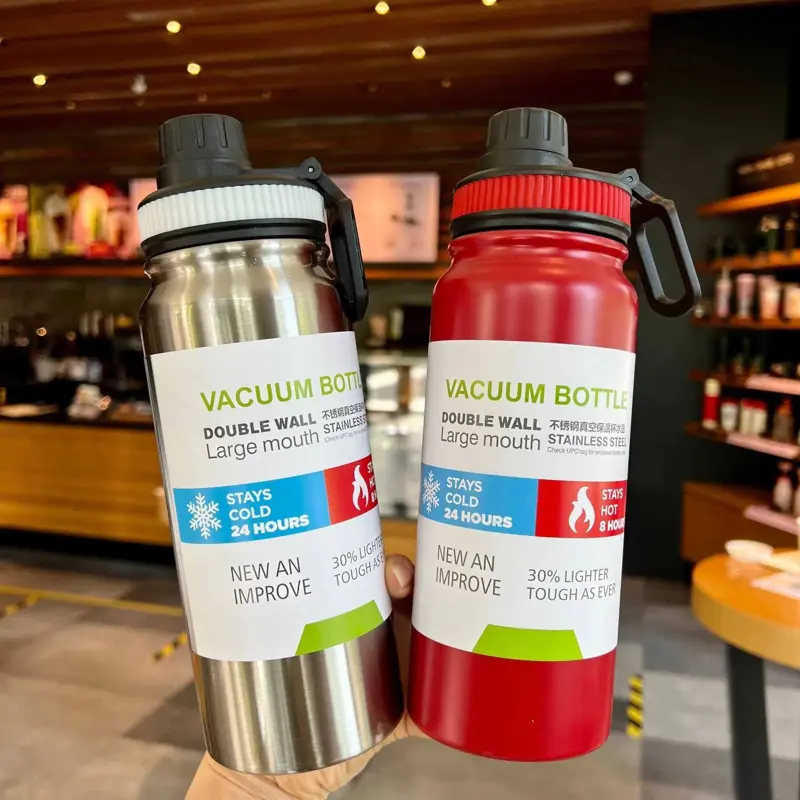 مج المشروبات "هوت آند كولد" بسعة 800 مل مع مصفاة داخلية من الاستانليس ستيل