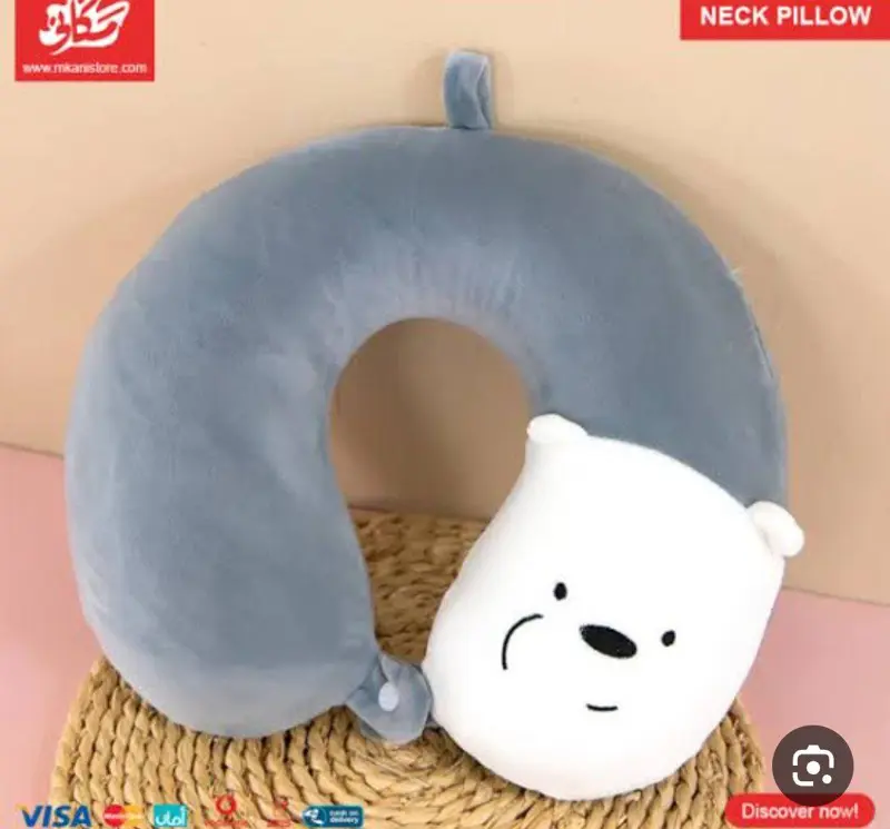 مخدة السفر "وي بير بيرز" الناعمة لدعم الرقبة بتصميم الدببة الثلاثة