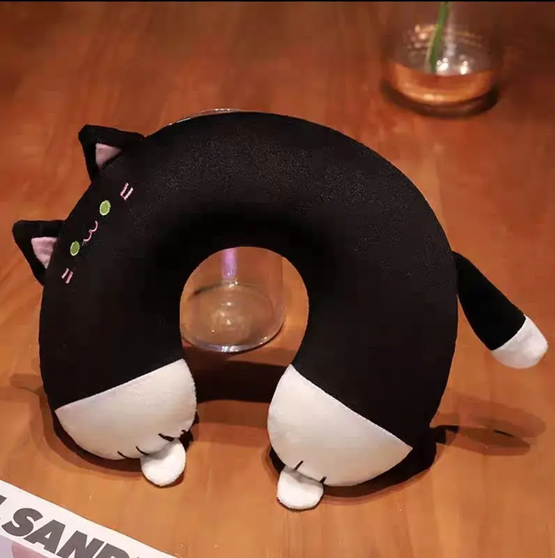 وسادة الرقبة "كيوتي كات" المريحة بتصميم قطة جذابة و3 ألوان