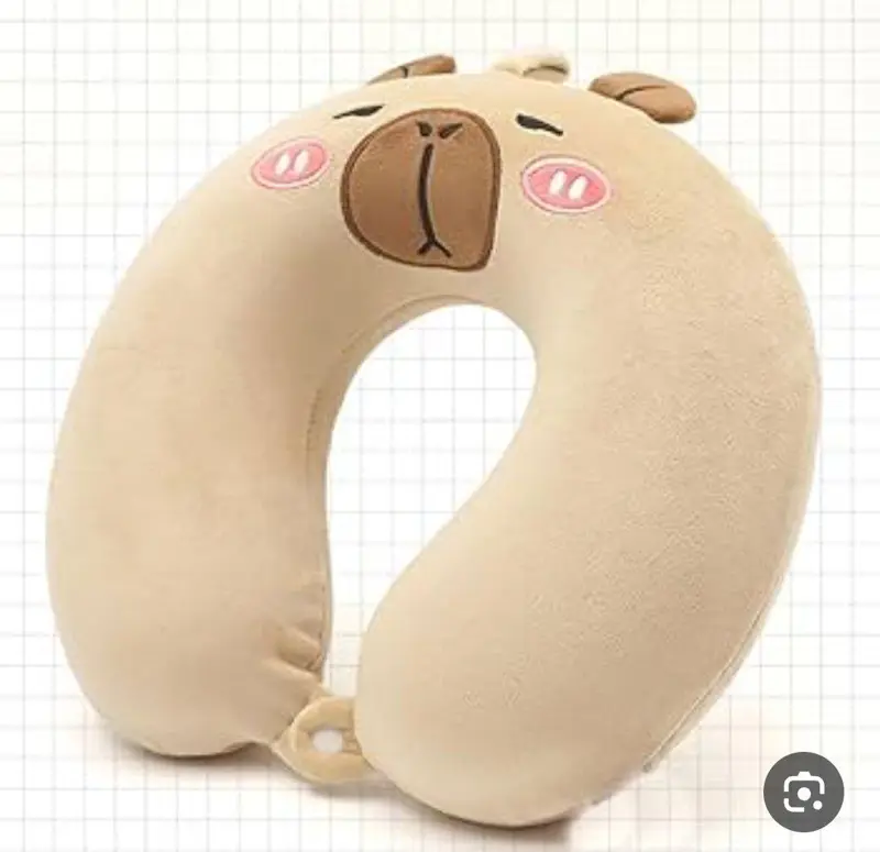 وسادة الرقبه "مستر ويسكرز" القطيفة المريحة بتصميم قطة جذابة