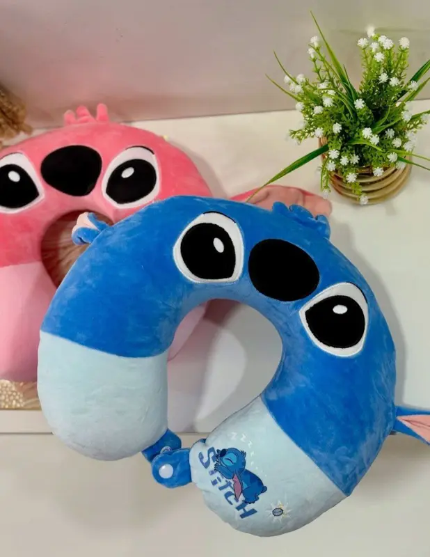 وسادة الرقبة "ستيتش" المحبوبة القطيفة بتصميم مريح