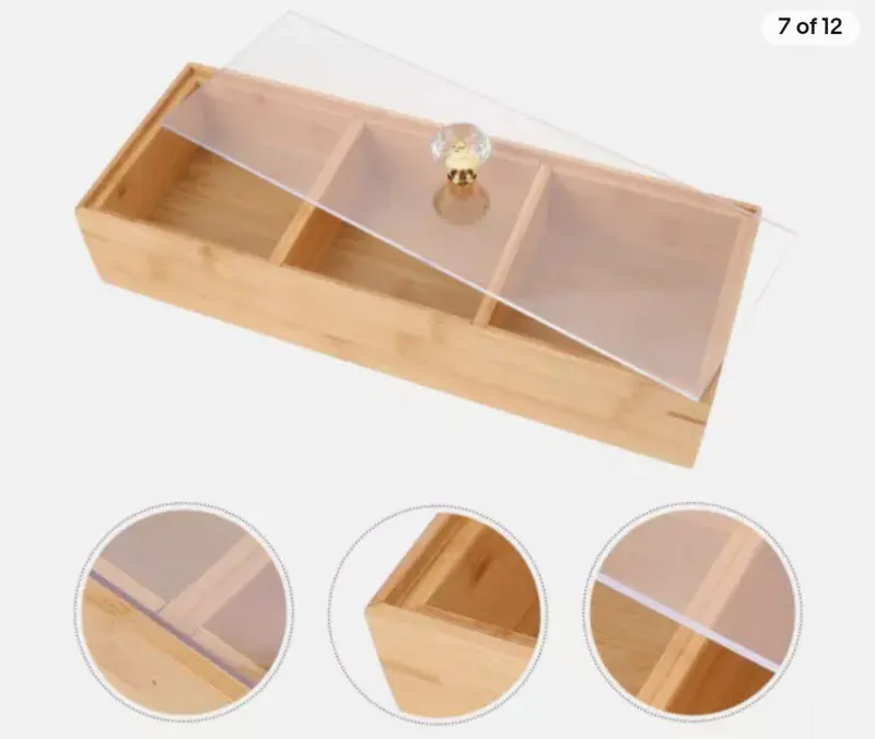 طقم "الضيافة الريفية" الخشبي بتصميم الغزالة وغطاء أنيق