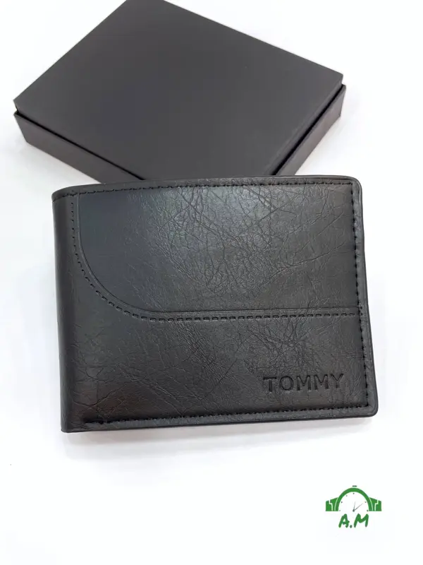 محفظه تومي جلد طبيعي رجالي