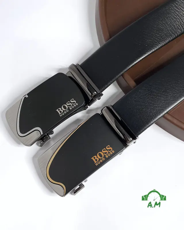 حزام بوس رجالي بوجهين بتصميم أنيق