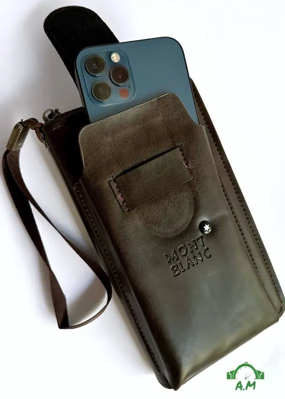 شنطة يد مون بلان جلد فاخر