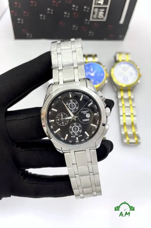 ساعة تيسوت رجالي هاي كوبي بتصميم كلاسيكي