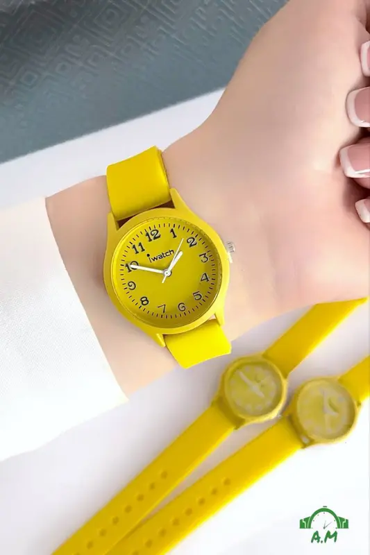 ساعة iWatch الذكية بتصميم مدور