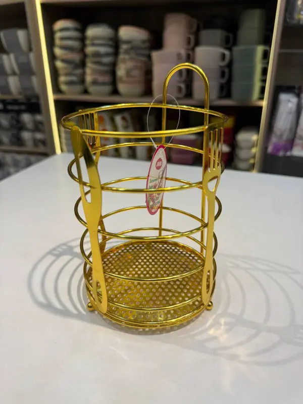 مصفاة أدوات مائدة ذهبية فاخرة (معدن مستورد متعدد الأقسام)