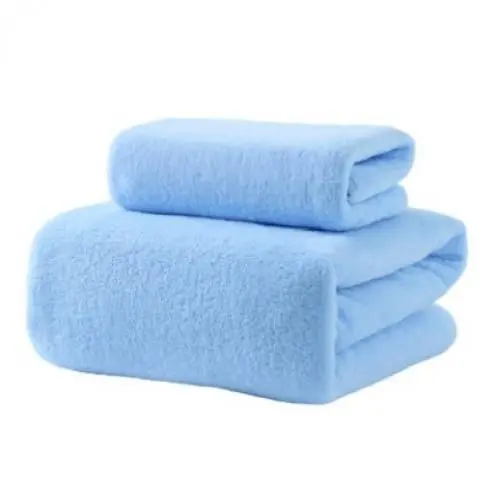 طقم مناشف ناعمة للعروسة قطعتين (بشكير ومنشفة شعر)