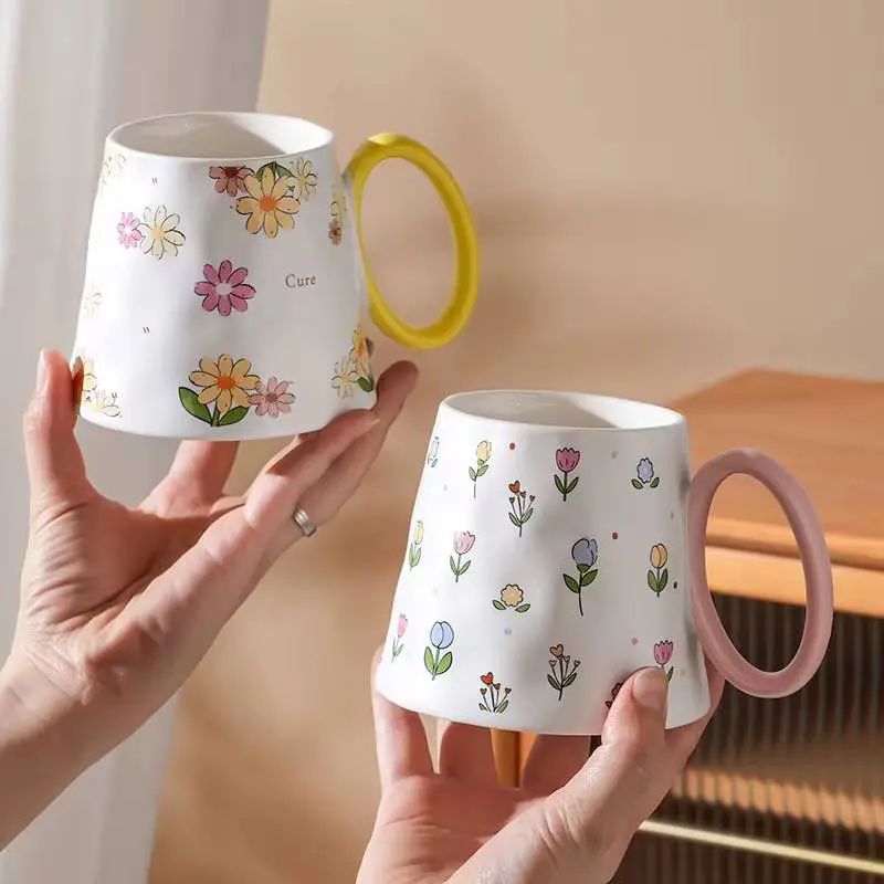 مج بورسلين فلوري بيد بيضاوي