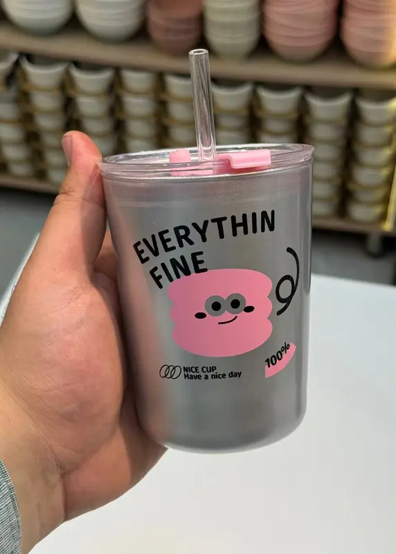 مج بيركس مع غطاء اكريليك متطور وشاليموه زجاجي