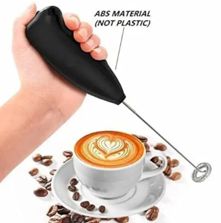 مضرب النسكافيه والقهوة اليدوي مع ستاند (شكل انسيابي)