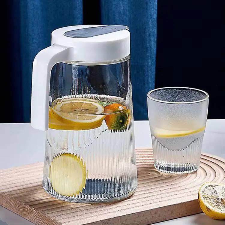 طقم دورق شفاف زجاج