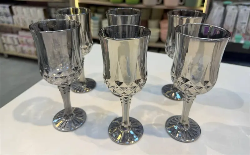 طقم كاسات زجاج فاخر - 6 قطع