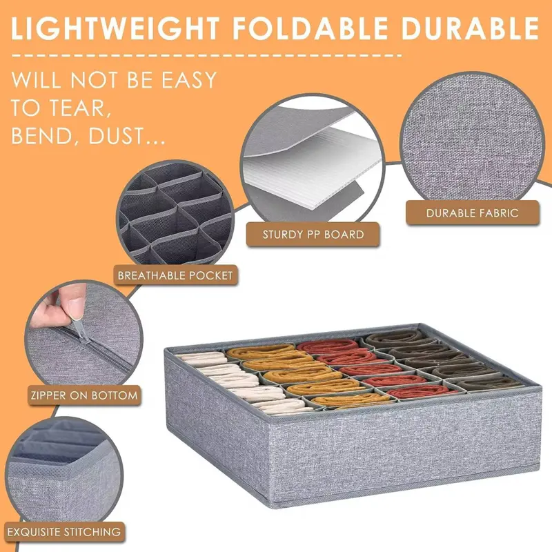 منظم شرابات وملابس داخلية 24 خانة