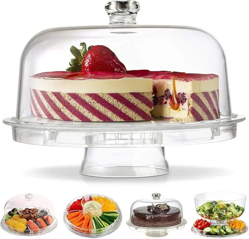 حافظة كيك أكريليك جامبو (3 في 1)