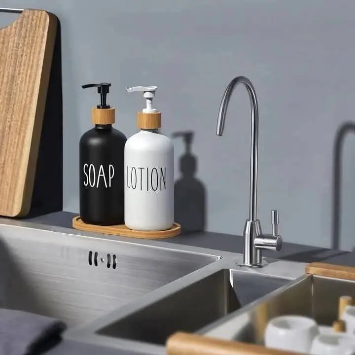 طقم موزع صابون يدوي وشاور