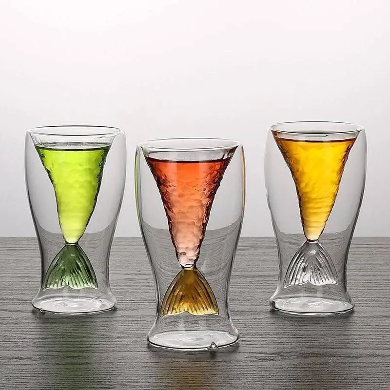 كوب حورية البحر مزدوج الجدار