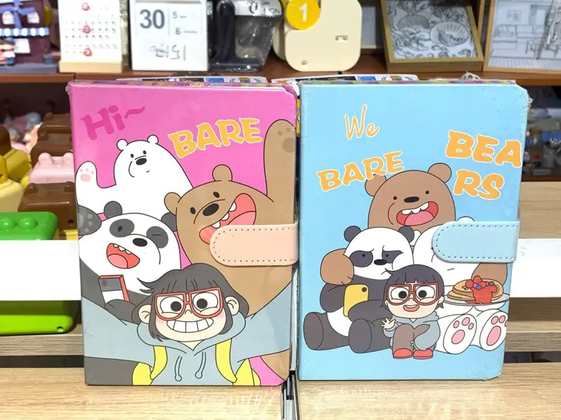 نوت بوك مغناطيسي بتصميم دببة واشكال مختلفه