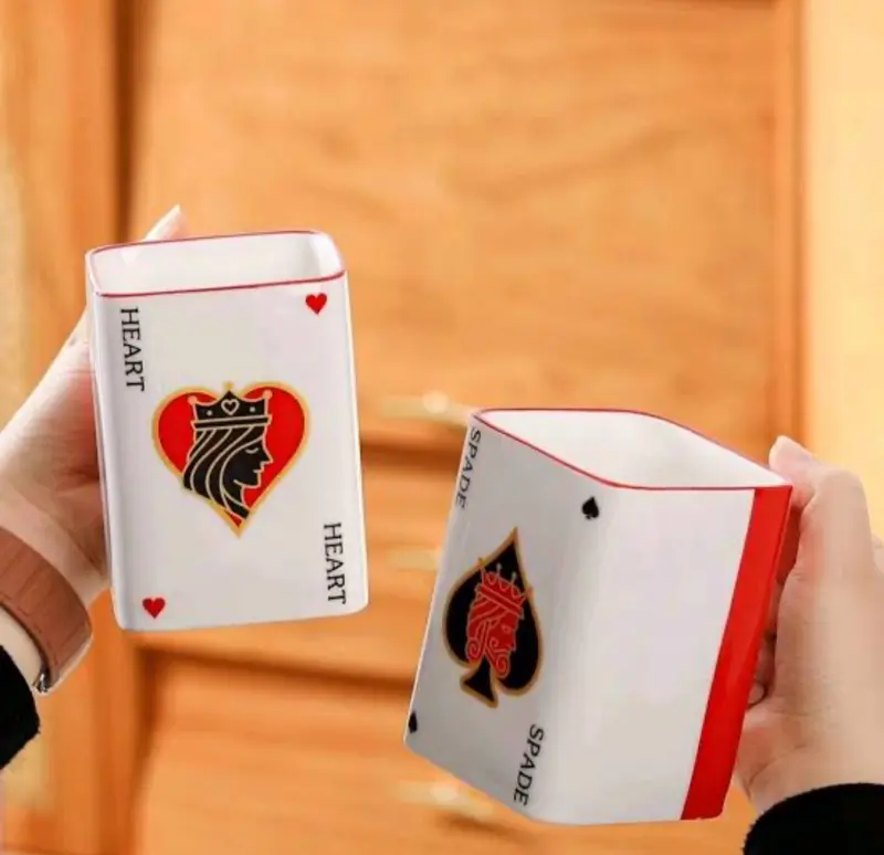 مج بورسلين بتصميمات أوراق اللعه