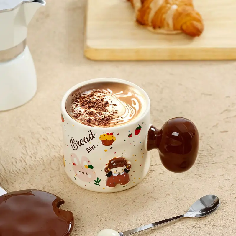 مج البورسلين مع قطع مغناطيس ديكور