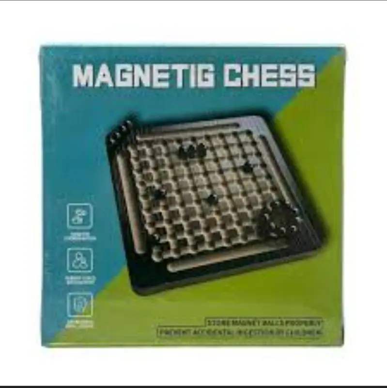 لعبة شطرنج خشبية مغناطيسية فاخرة، بتصميم متين وأنيق