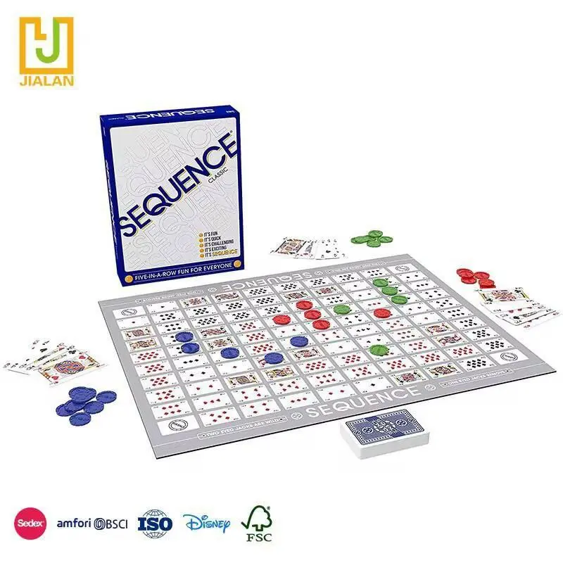 لعبة سيكونس (SEQUENCE)، تحدي التفكير الاستراتيجي والمتعة الجماعية