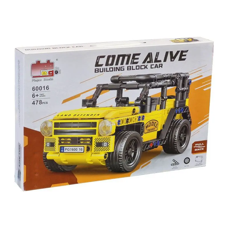 مجسم لاند روفر ليجو، لعبة بناء بـ 478 قطعة ومحرك سحب للخلف
