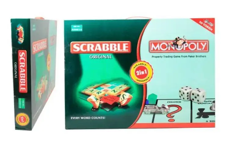 مجموعة الألعاب الكلاسيكية المزدوجة، مونوبولي وسكربل في صندوق واحد